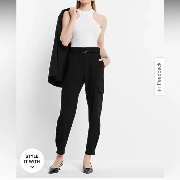 Express belted cargo pants - Picture 4 of 5